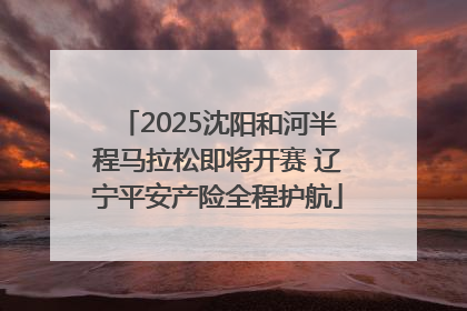 2025沈阳和河半程马拉松即将开赛 辽宁平安产险全程护航