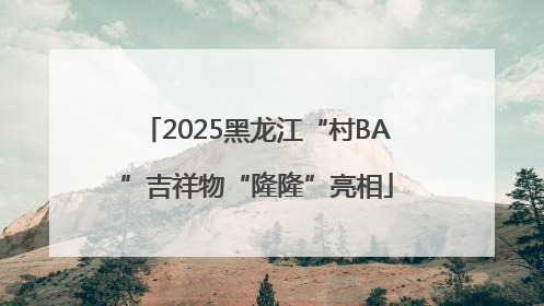 2025黑龙江“村BA”吉祥物“隆隆”亮相
