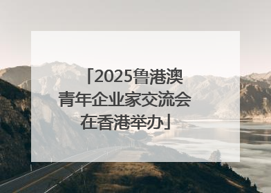 2025鲁港澳青年企业家交流会在香港举办